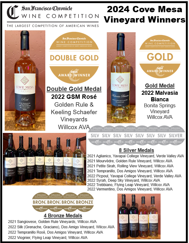 Cove Mesa Wine Award Graphic