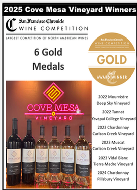 Cove Mesa Wine Award Graphic