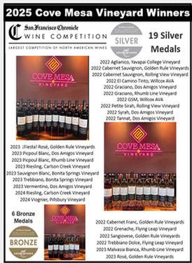 Cove Mesa Wine Award Graphic