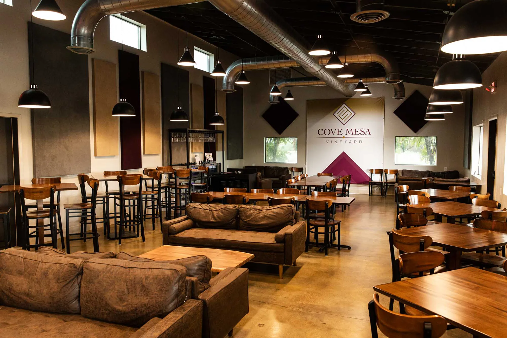 Cove Mesa tasting room interior