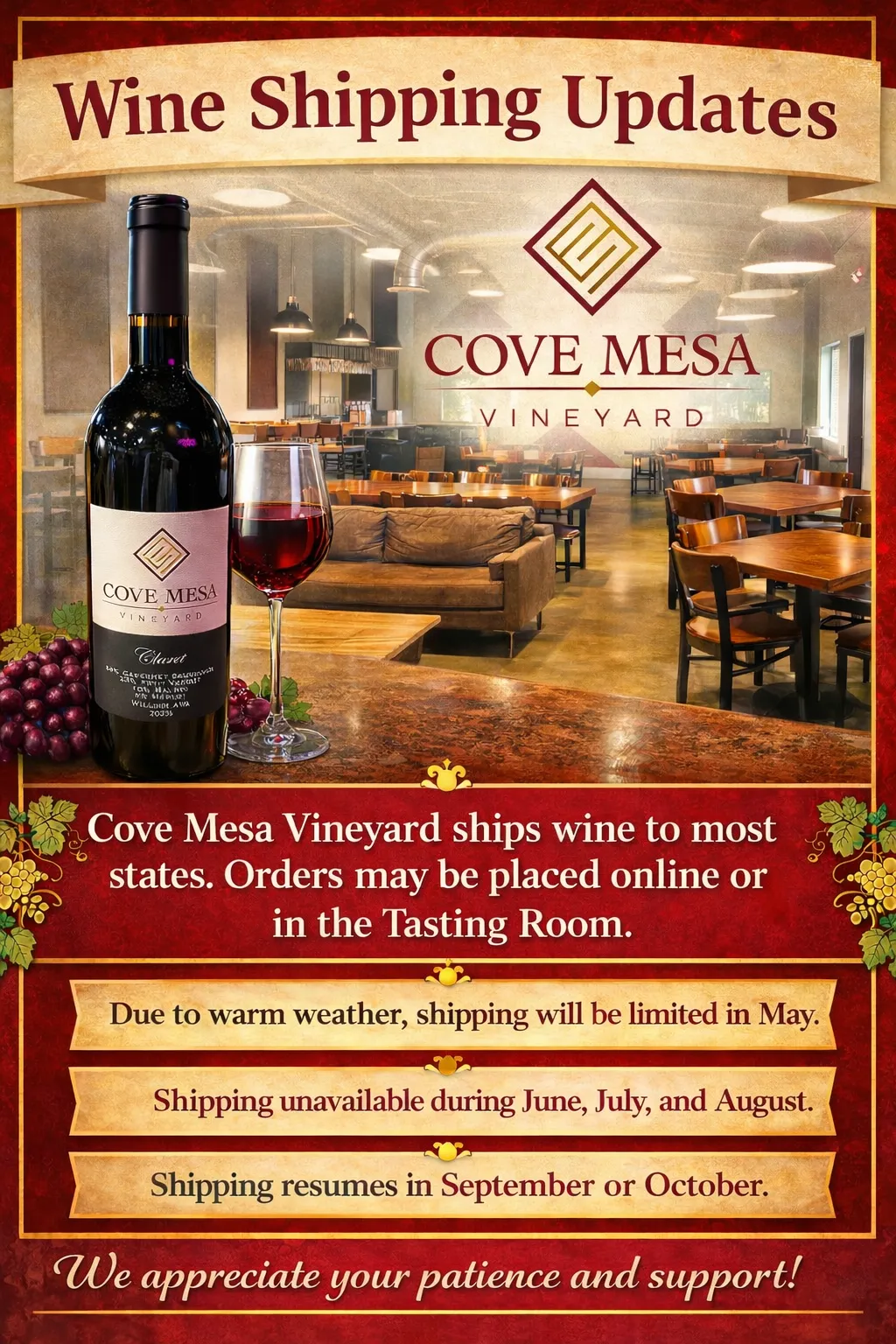 Shipping information